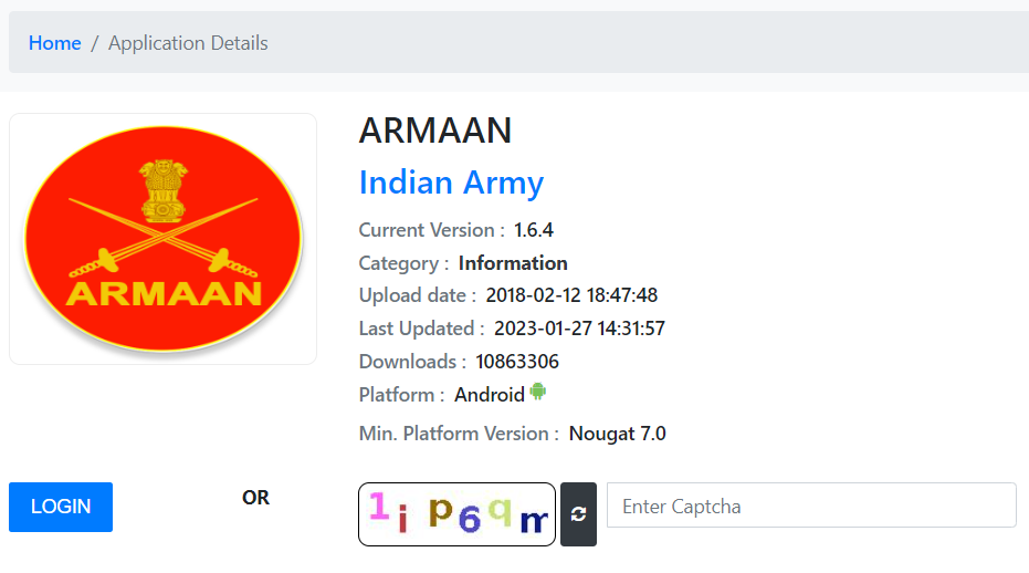Armaan Army App Download Latest Version 1.6.4, Check Pay & Services Info